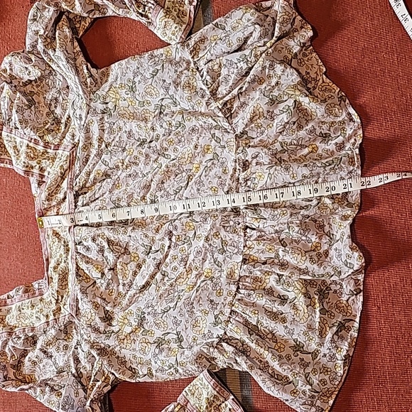 STUNNING AMERICAN EAGLE FLORAL SQUARE NECK BLOUSE - Picture 8 of 8